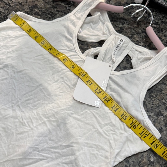 Fabletics White Racerback Performance Tank NEW M - Picture 9 of 12